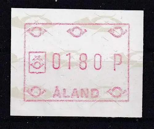 Finnland Alandinseln Automatenmarken  Nr 1 Postfrisch / **