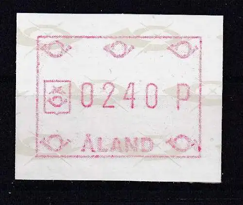 Finnland Alandinseln Automatenmarken  Nr 1 Postfrisch / **