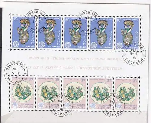 Monaco  Nr Block 10 Gestempelt (Posten)