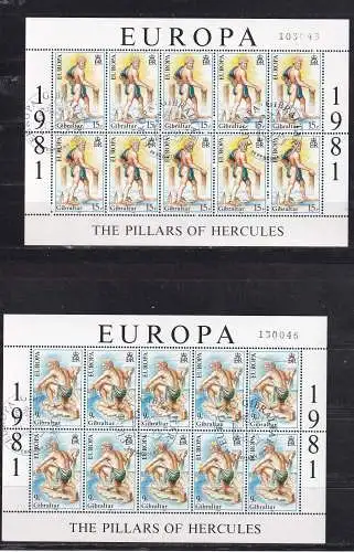 Gibraltar  Nr 416/17 Gestempelt (Posten)