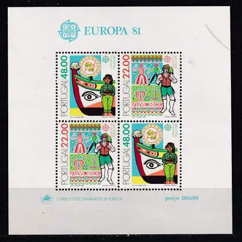 Portugal  Nr Block 32 Postfrisch / **