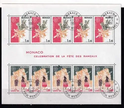 Monaco  Nr Block 17 Gestempelt (Posten)