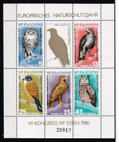 Bulgarien  Nr Block 105 Postfrisch / **