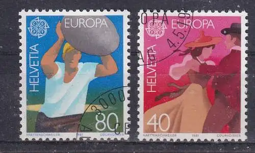 Schweiz  Nr 1197/98 Gestempelt (Posten)