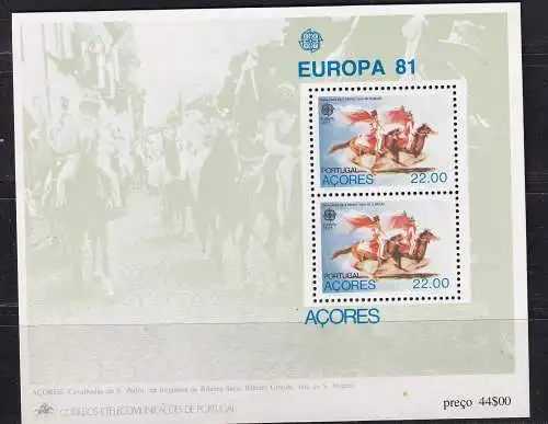 Portugal Azoren  Nr Block 2 Postfrisch / **