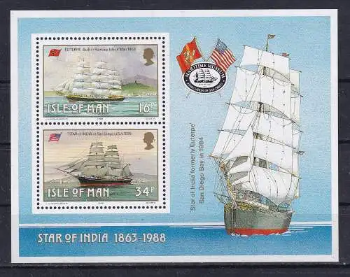 GB - Isle of Man  Nr Block 10 Postfrisch / **