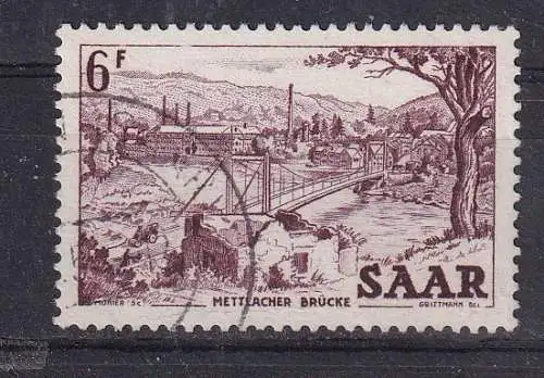 Saargebiet/Saarland  Nr 324 Gestempelt (Posten)