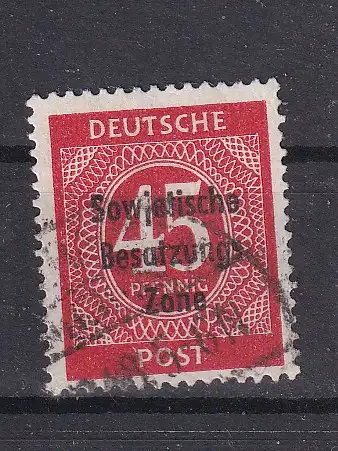 All. Bes. Sowj. Zone  Nr 209 Gestempelt (Posten)