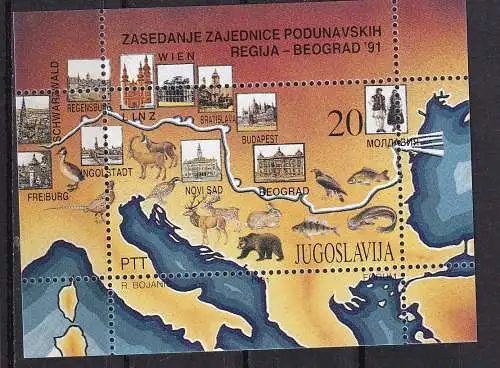 Jugoslawien  Nr Block 40 Postfrisch / **