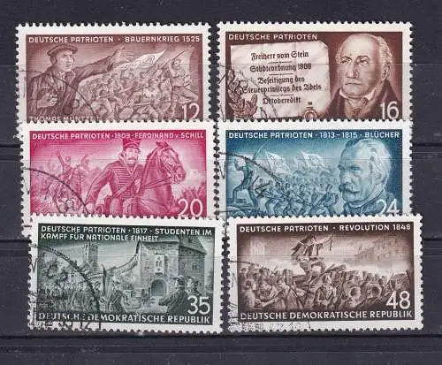 DDR  Nr 398/403 Gestempelt (Posten)