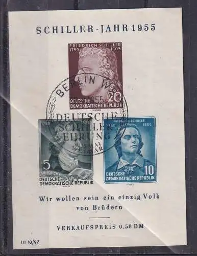 DDR  Nr Block 12 Gestempelt (Posten)