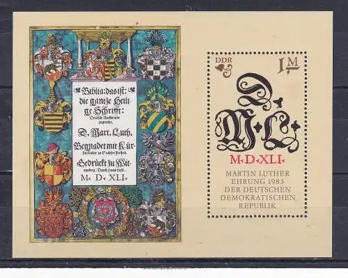 DDR  Nr Block 73 Postfrisch / **