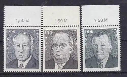 DDR  Nr 2849/51 Postfrisch / **