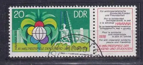 DDR  Nr W Zd 376 Gestempelt (Posten)