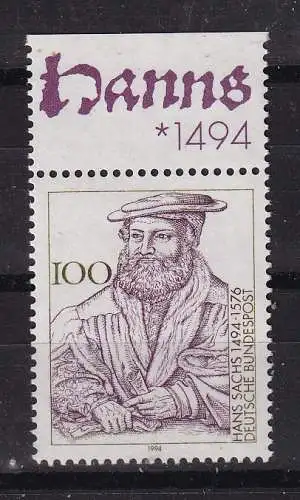 Bundesrep. Deutschland  Nr 1763 Postfrisch / **