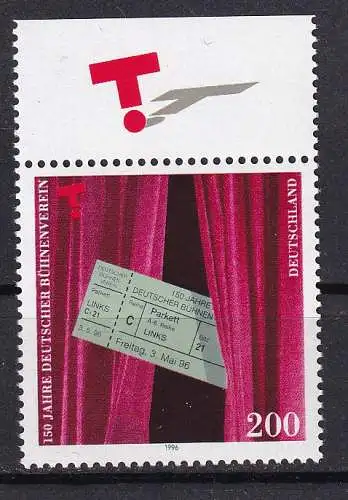 Bundesrep. Deutschland  Nr 1857 Postfrisch / **