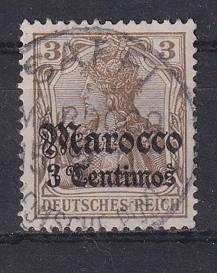 Dt. Ausl.-post Marokko  Nr 46 Gestempelt (Posten)