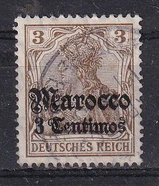 Dt. Ausl.-post Marokko  Nr 46 Nachgummiert / (*)