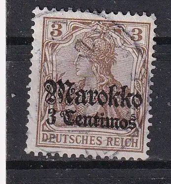 Dt. Ausl.-post Marokko  Nr 46 Gestempelt (Posten)