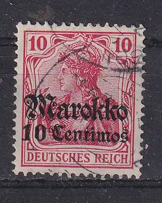 Dt. Ausl.-post Marokko  Nr 48 Gestempelt (Posten)