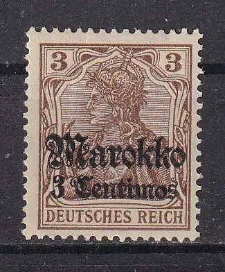 Dt. Ausl.-post Marokko  Nr 46 Falz / Gummimängel / *