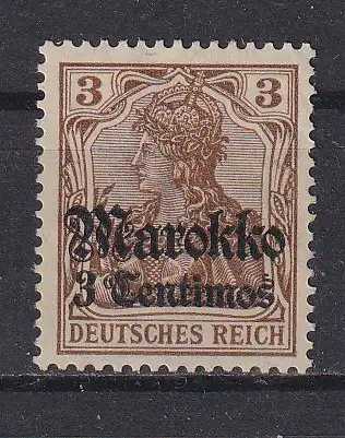 Dt. Ausl.-post Marokko  Nr 46 Falz / Gummimängel / *