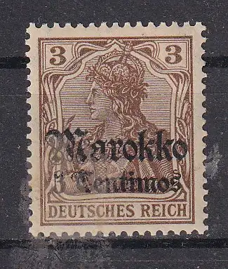 Dt. Ausl.-post Marokko  Nr 46 Falz / Gummimängel / *