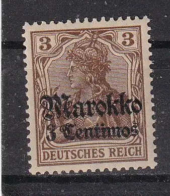 Dt. Ausl.-post Marokko  Nr 46 Falz / Gummimängel / *