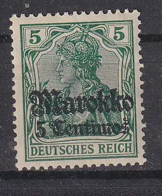 Dt. Ausl.-post Marokko  Nr 47 Falz / Gummimängel / *