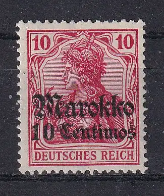 Dt. Ausl.-post Marokko  Nr 48 Falz / Gummimängel / *