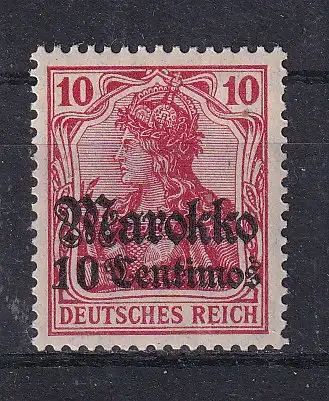 Dt. Ausl.-post Marokko  Nr 48 Falz / Gummimängel / *