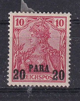 Dt. Ausl.-post Türkei  Nr 13 Falz / Gummimängel / *