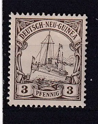 Dt. Kol. D.-Neuguinea  Nr 7 Falz / Gummimängel / *