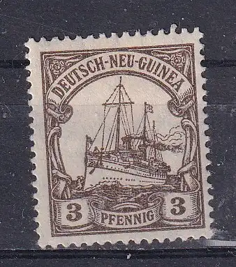 Dt. Kol. D.-Neuguinea  Nr 7 Falz / Gummimängel / *