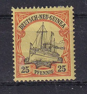 Dt. Kol. D.-Neuguinea  Nr 11 Falz / Gummimängel / *