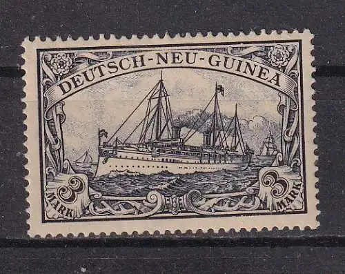 Dt. Kol. D.-Neuguinea  Nr 18 Falz / Gummimängel / *