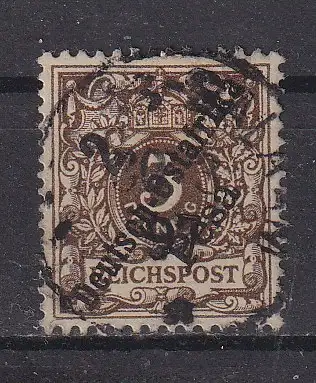 Dt. Kol. D.-Ostafrika  Nr 6 Gestempelt (Posten)