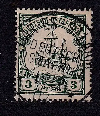 Dt. Kol. D.-Ostafrika  Nr 12 Gestempelt (Posten)