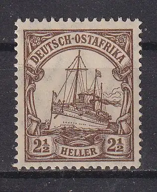 Dt. Kol. D.-Ostafrika  Nr 22 Falz / Gummimängel / *