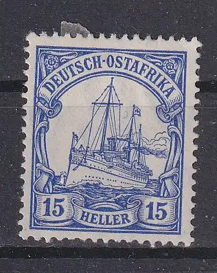 Dt. Kol. D.-Ostafrika  Nr 25 Falz / Gummimängel / *