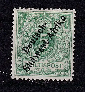 Dt. Kol. D.-SWafrika  Nr 2 Falz / Gummimängel / *