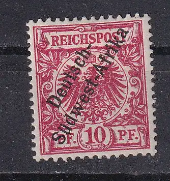 Dt. Kol. D.-SWafrika  Nr 3 Falz / Gummimängel / *