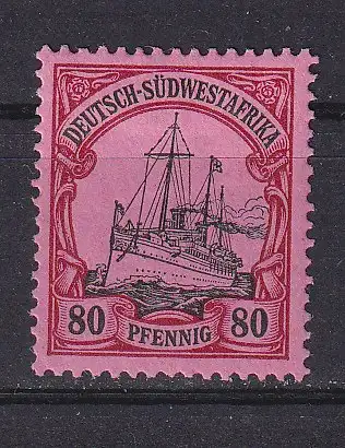 Dt. Kol. D.-SWafrika  Nr 19 Falz / Gummimängel / *