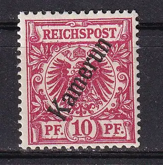 Dt. Kol. Kamerun  Nr 3 Falz / Gummimängel / *