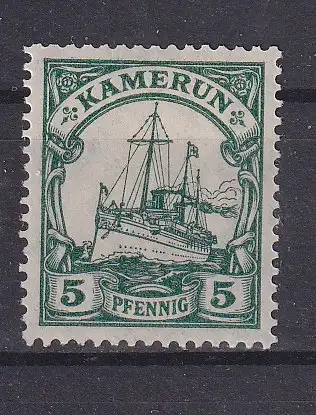 Dt. Kol. Kamerun  Nr 8 Falz / Gummimängel / *