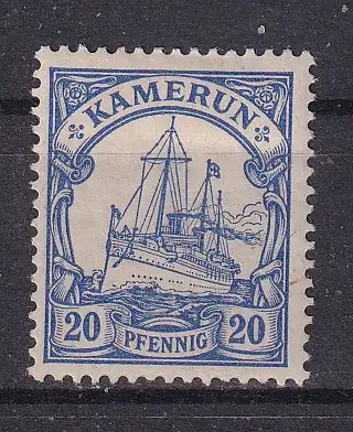Dt. Kol. Kamerun  Nr 10 Falz / Gummimängel / *