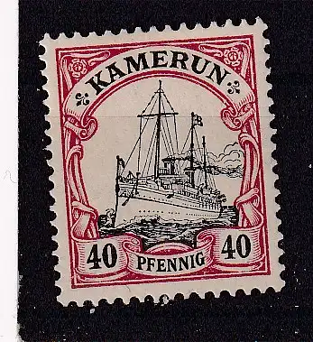 Dt. Kol. Kamerun  Nr 13 Falz / Gummimängel / *