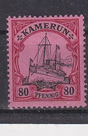 Dt. Kol. Kamerun  Nr 14 Falz / Gummimängel / *