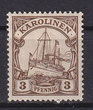 Dt. Kol. Karolinen  Nr 7 Falz / Gummimängel / *