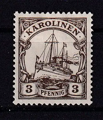 Dt. Kol. Karolinen  Nr 7 Falz / Gummimängel / *
